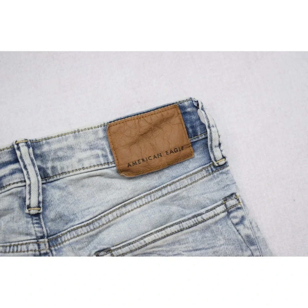 American Eagle AirFlex Skinny Stretch Distressed Denim Blue Jeans Mens 28‎ x 30